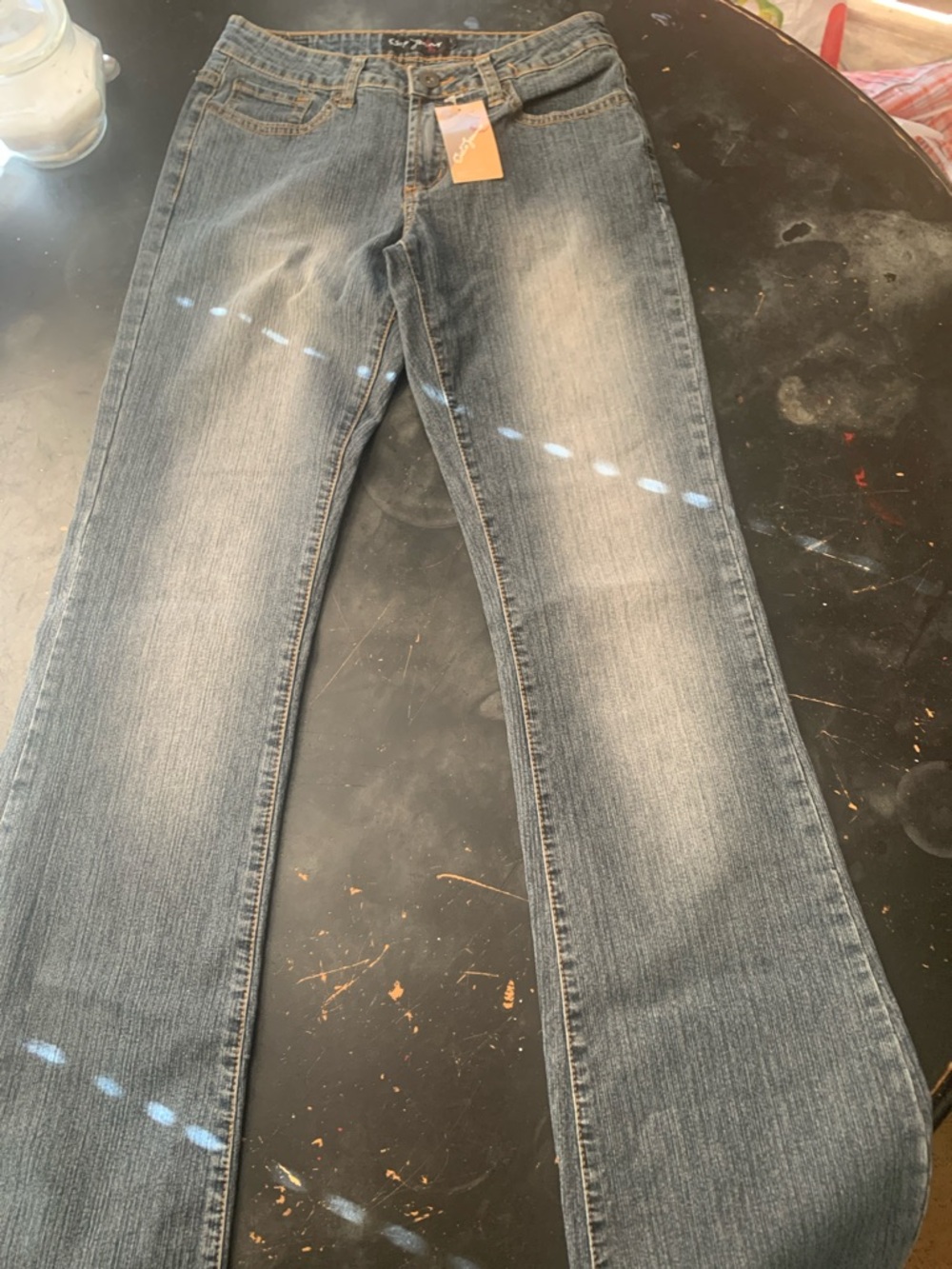 Classic bell bottom Leg Blue Jeans